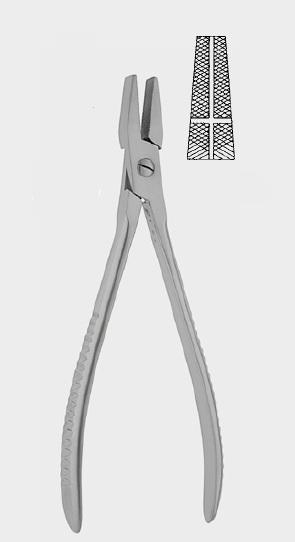 Плоскогубці медичні з перехресними насічками, 17 см (cm). Бренд: Zepf (Зепф).